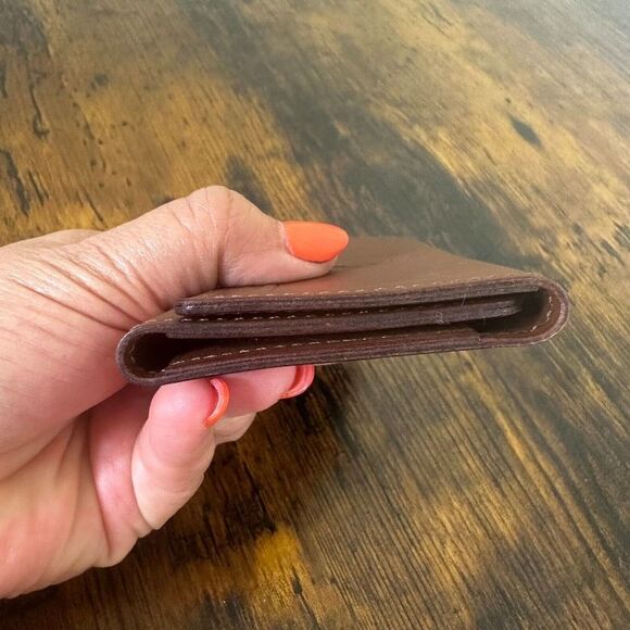 Yves Saint Laurent YSL 4 Ring Logo Brown Leather Key Holder Case Authenticated - Picture 4 of 9